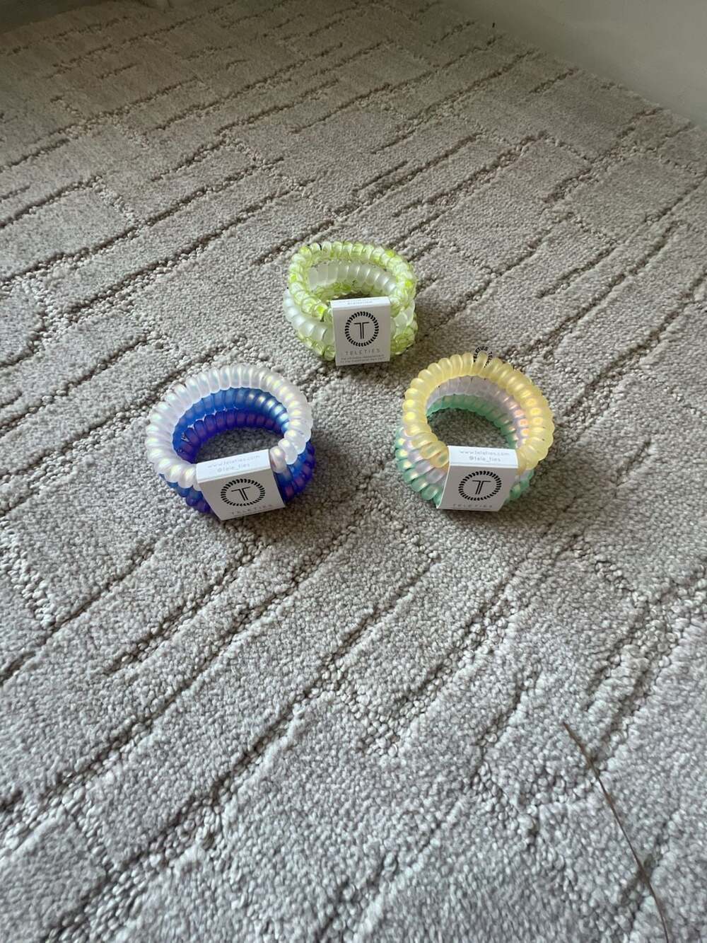 TELETIES Spiral Hair Coil (3) 3- Packs